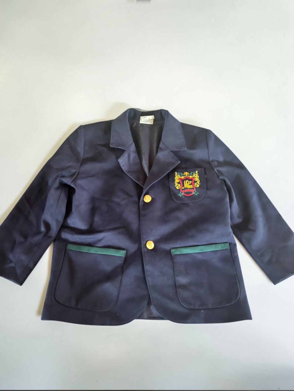 Vintage Maison Lemira Mark Namour Navy Academy School Blazer Made in Canada